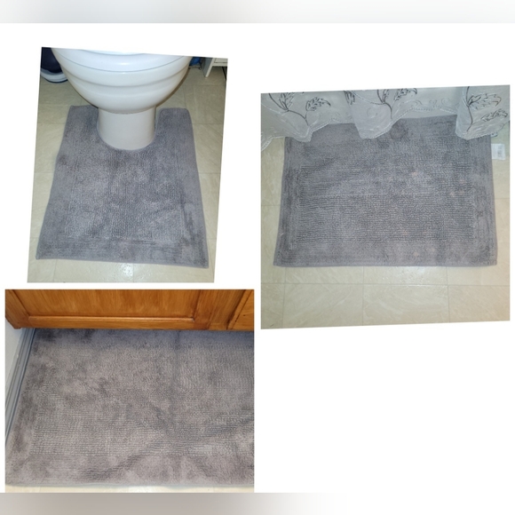 Sonoma Soft Gray Bath Mat Set Of 3 - Picture 1 of 12